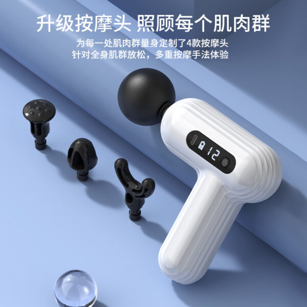 Súng massage mini 4 đầu hoặc 6 đầu, nhiều màu