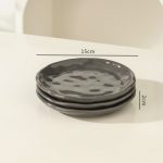 Đĩa sứ 6 inch tông kem và giá xếp đĩa