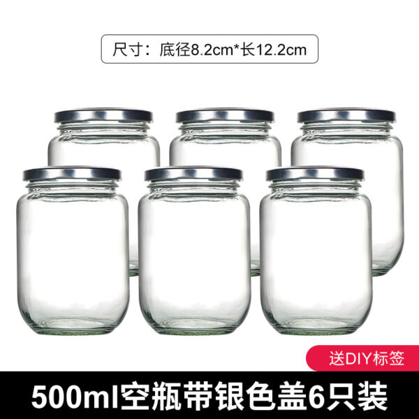 Bộ Chai Thủy Tinh Đựng Mật Ong Kèm Nhãn