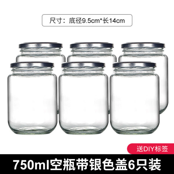 Bộ Chai Thủy Tinh Đựng Mật Ong Kèm Nhãn