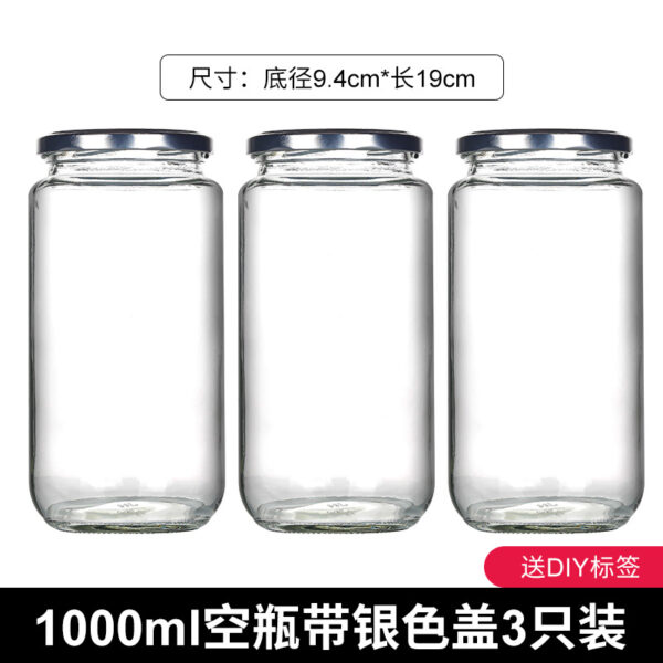 Bộ Chai Thủy Tinh Đựng Mật Ong Kèm Nhãn