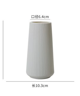 Bình hoa gốm sứ trắng phong cách Bắc Âu
