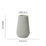Bình hoa gốm sứ trắng phong cách Bắc Âu