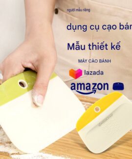 Dao vét bột PP hai mặt có vạch chia