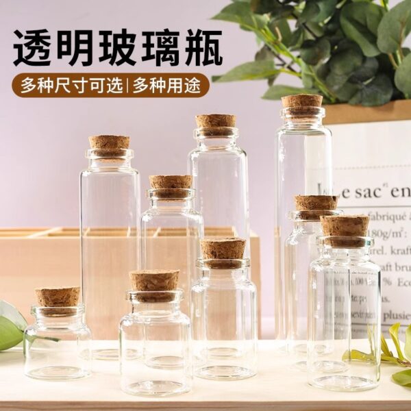 Bộ 10 Chai Thủy Tinh Mini Nút Bần