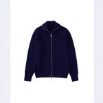 Áo len nam cardigan hai khóa kéo cổ lọ