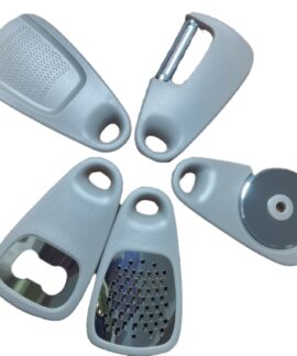 Bộ 5 món dụng cụ nhỏ nhà bếp: gọt vỏ, mở nắp, mài tỏi, cắt bánh, bào gừng