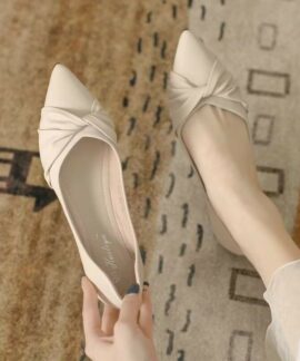 Giày bệt mũi nhọn nữ cỡ lớn kiểu giày lười