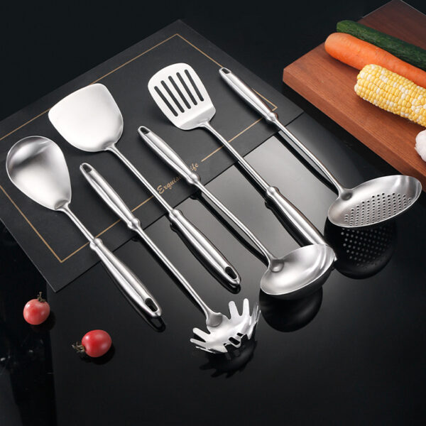 Vá muôi inox tay cầm eo bầu, 39 lựa chọn từ món lẻ đến bộ 6 kèm giá treo
