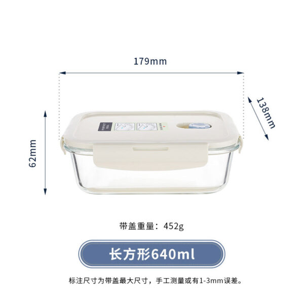 Hộp cơm thủy tinh borosilicate có nắp kín