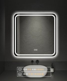 Gương LED vuông thông minh cho phòng tắm