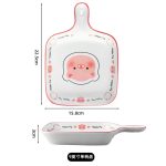 Bát đĩa sứ họa tiết heo dễ thương Z073