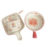 Bát đĩa sứ họa tiết heo dễ thương Z073