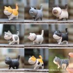 Mô hình mèo đeo chuông đầu chuyển động