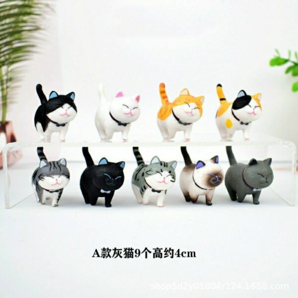 Mô hình mèo đeo chuông đầu chuyển động