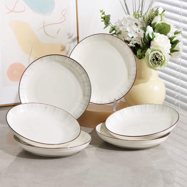 Bát đĩa gốm sứ họa tiết Thời Không, chọn từng món