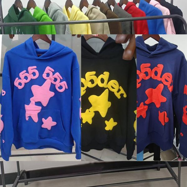 Áo hoodie nam nỉ dày họa tiết thời trang Sp5der
