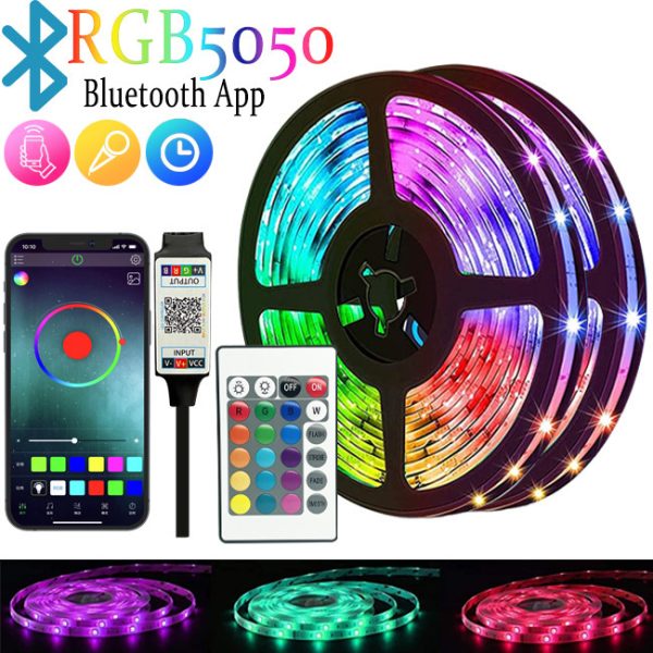 Bộ dây LED RGB 5050 và WS2812B nhiều kiểu điều khiển