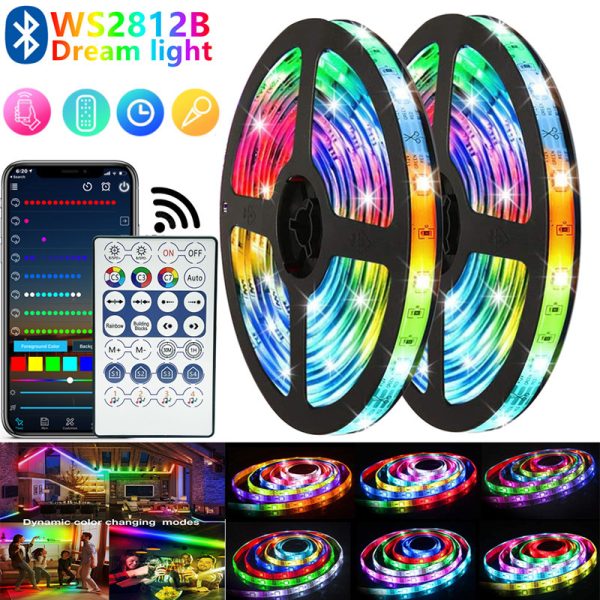Bộ dây LED RGB 5050 và WS2812B nhiều kiểu điều khiển