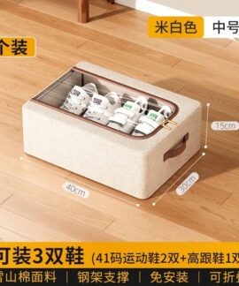 Hộp giày cotton lanh cỡ vừa và lớn
