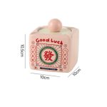 Gạt tàn sứ phong cách hoài cổ có nắp