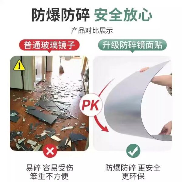 Gương acrylic tự dính nhiều hình dáng và kích thước
