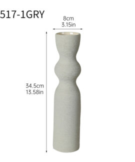 Bộ bình hoa gốm màu phong cách Wabi-sabi