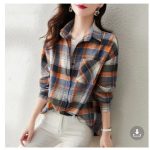 Áo sơ mi nữ kẻ caro tay dài