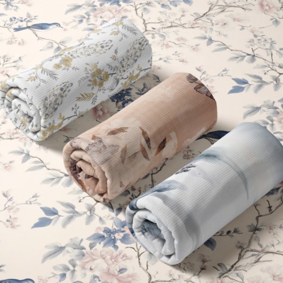 Vải chéo cotton in kỹ thuật số họa tiết hoạt hình