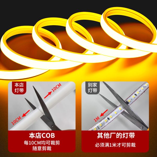 Dây LED COB silicon 220 V loại F 1 mét