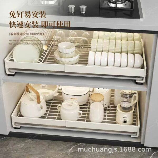 Kệ Kéo Úp Bát Đĩa Có Thể Mở Rộng