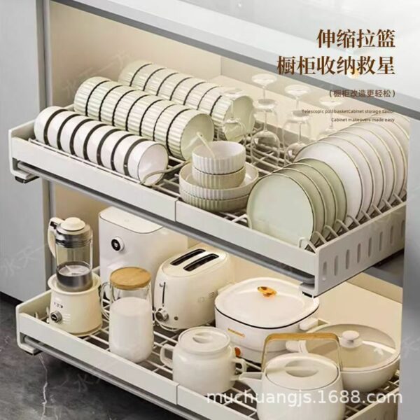 Kệ Kéo Úp Bát Đĩa Có Thể Mở Rộng