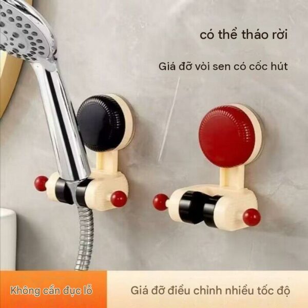 Giá đỡ vòi sen giác hút di động hai màu