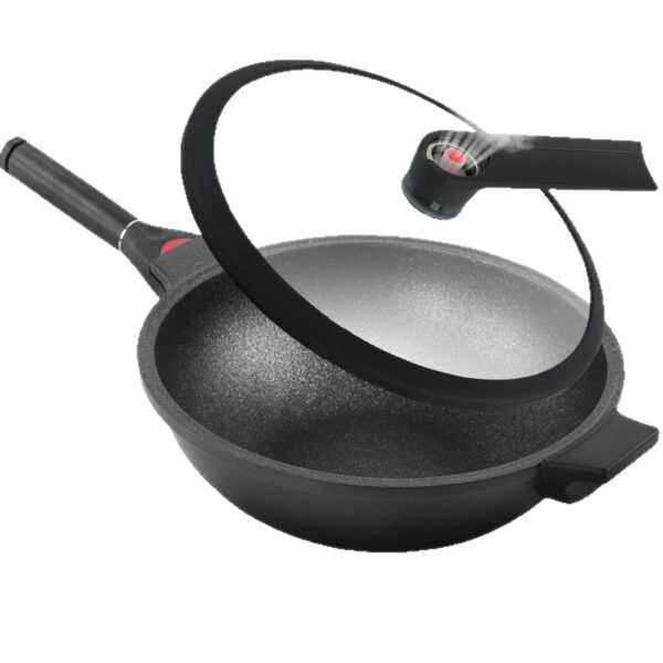 Chảo đá Maifan vi áp 30–34 cm kèm nắp hoặc xửng hấp