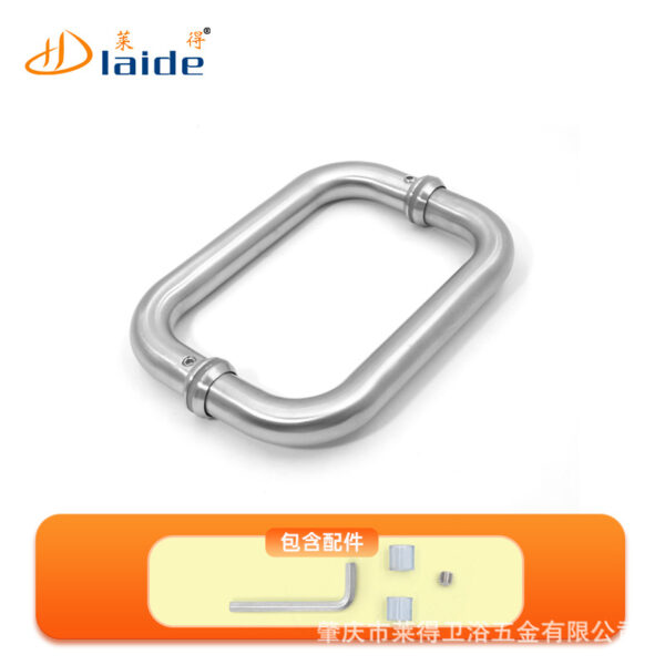 Tay nắm cửa kính phòng tắm inox 304