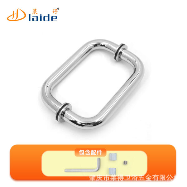 Tay nắm cửa kính phòng tắm inox 304