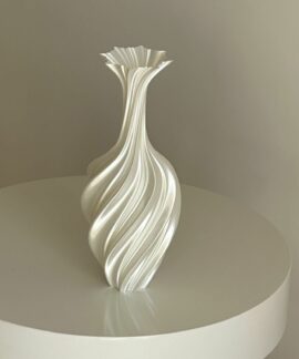 Bình hoa PLA in 3D dáng xoắn 25 cm