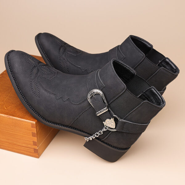 Boots nam cổ thấp phong cách cổ điển