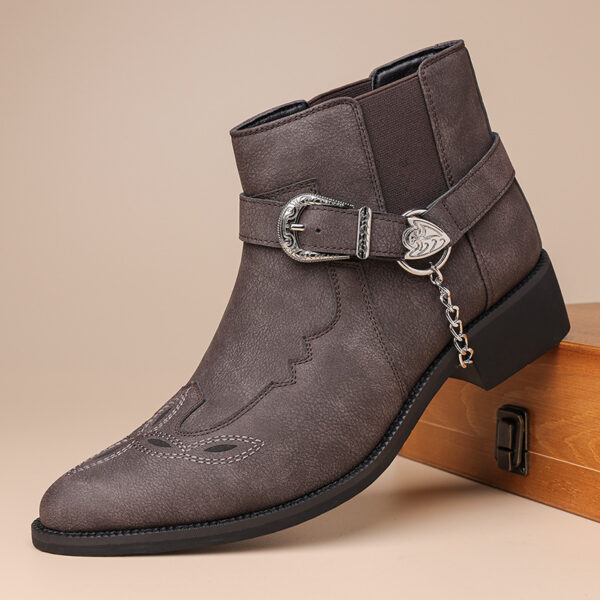 Boots nam cổ thấp phong cách cổ điển
