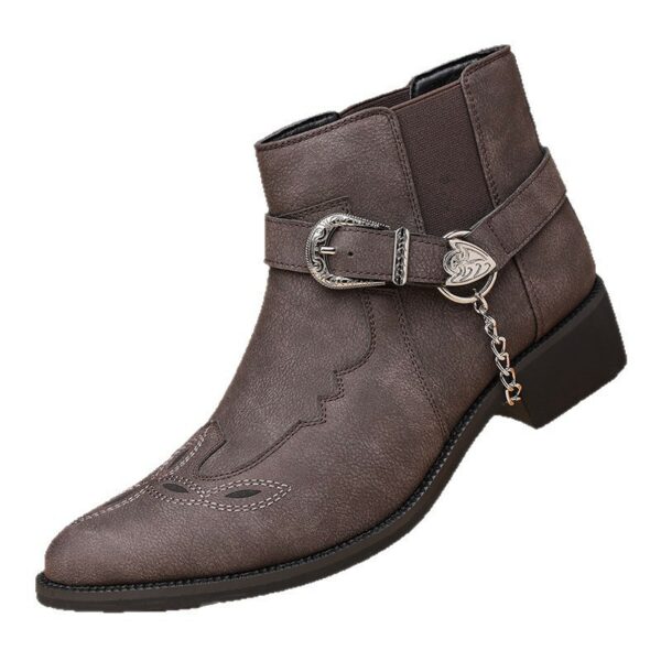Boots nam cổ thấp phong cách cổ điển