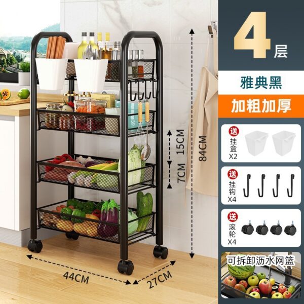 Xe Đẩy Rau Quả Nhiều Tầng
