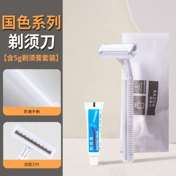 Bộ dao cạo râu kèm kem cho khách sạn và nhà tắm