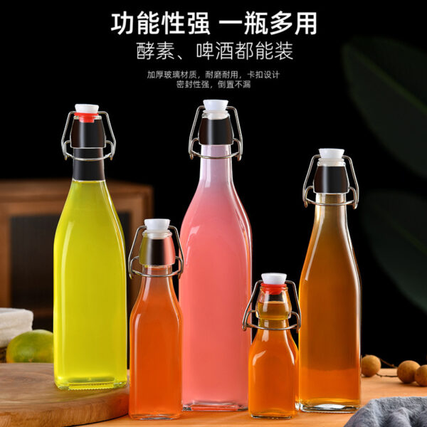 Chai thủy tinh khóa gài 350–1.000 ml