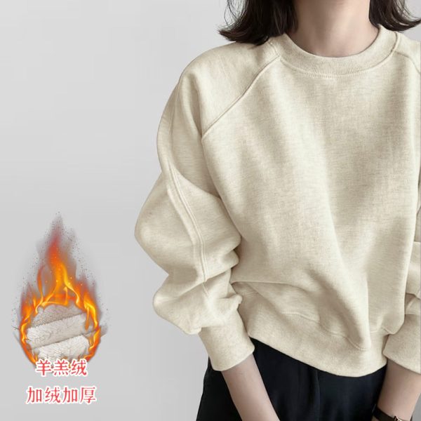 Áo hoodie nữ ngắn có mũ, nhiều độ dày