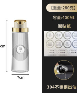 Bình dầu thủy tinh tự mở 400–600 ml