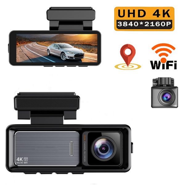 Camera hành trình 4K trước và 1080P sau