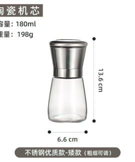 Cối Xay Tiêu Thủy Tinh Nhiều Dung Tích