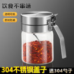 Bộ Hũ Thủy Tinh Gia Vị Tay Cầm Inox