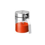 Bộ Hũ Thủy Tinh Gia Vị Tay Cầm Inox