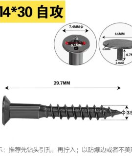 Vít tự khoan thép carbon kèm nắp ABS màu xám súng